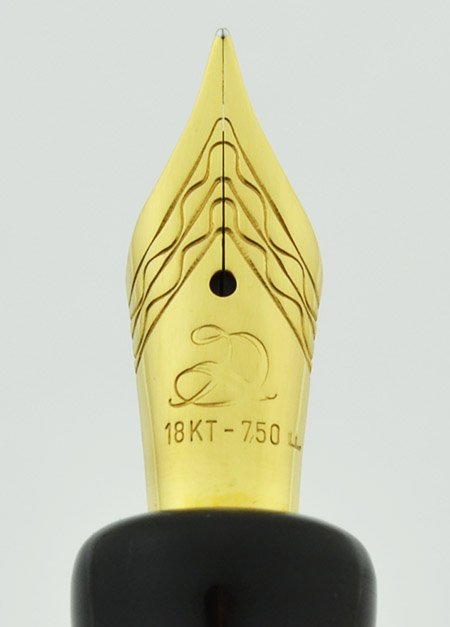 美品 DELTA デルタ 366 万年筆 ペン 文房具 ビジネス 18K 金 美品